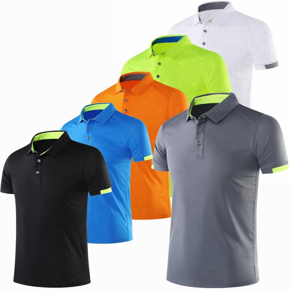 Fashion T Shirt Running Men Quick Dry breathable Golf Tennis