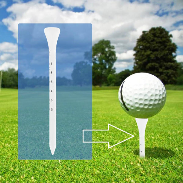 Golf Tees Wooden Professional System White Striped Golf Training Aids Accessory