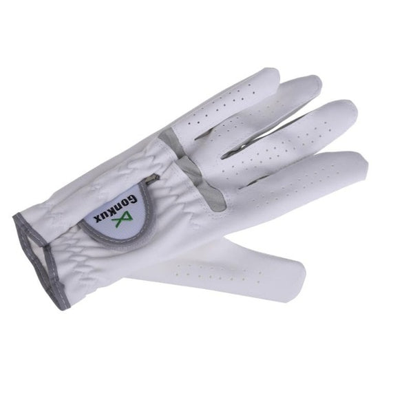 Breathable Golf Glove Left Hand Super Fine Cloth Soft White Size