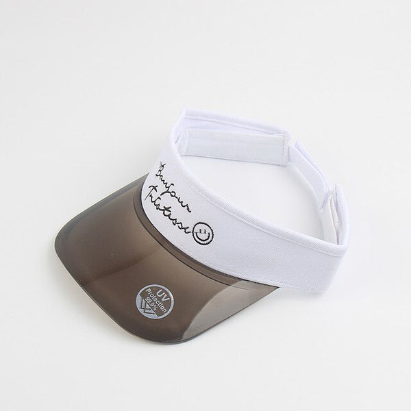 Summer ins net red smiley color travel sunscreen hollow cap trend sun hat golf hat