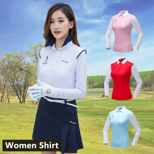 New Women Tshirt Golf Ladies Shirt Long Sleeves T-shirt Bottoming Shirt