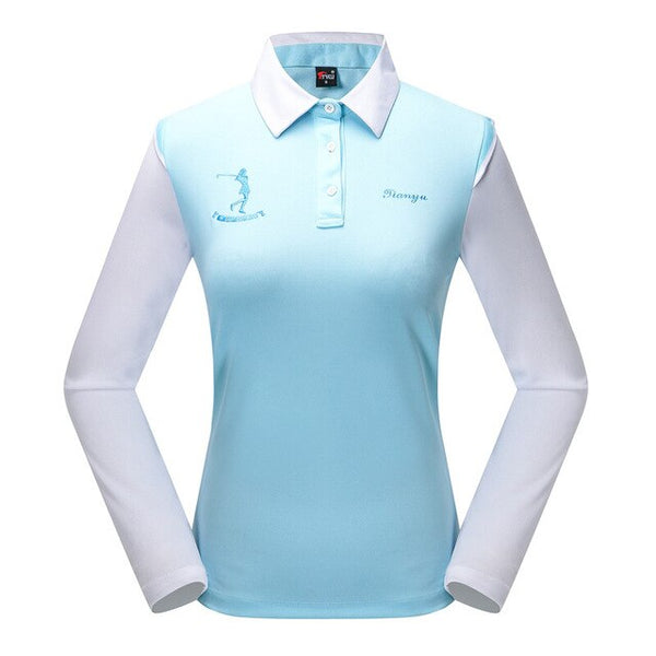 New Women Tshirt Golf Ladies Shirt Long Sleeves T-shirt Bottoming Shirt