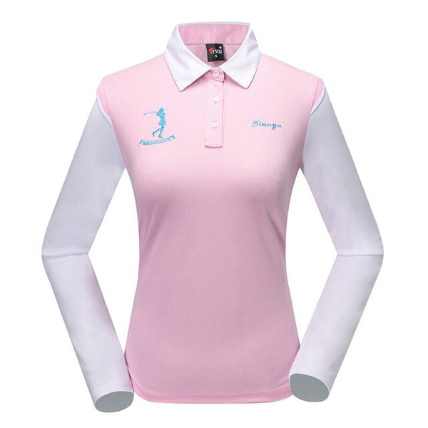 New Women Tshirt Golf Ladies Shirt Long Sleeves T-shirt Bottoming Shirt