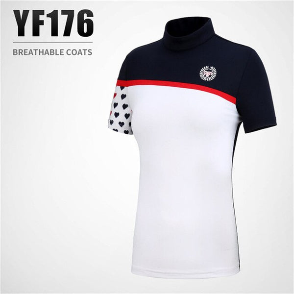 Golf T-Shirt for Women Tops Sportswear Summer Outdoor Sport Cloth Golf TShirt