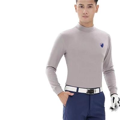 Men  Golf Shirt Long Sleeve Ice Tight T Shirt Mens Quick-dry