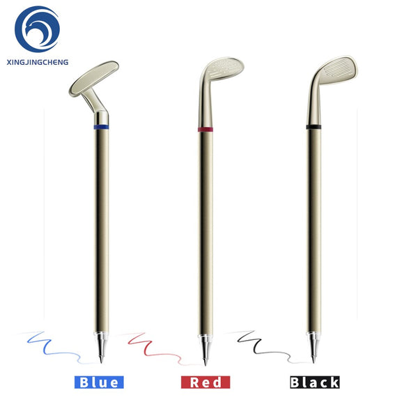 Metal Sign Pen Golf Club Pen Gift for Golfer Coworker Men Women Xmas Golf Pens Office Stationery Desktop Blue Red Black Ink