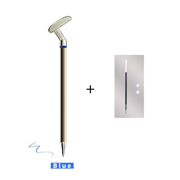 Metal Sign Pen Golf Club Pen Gift for Golfer Coworker Men Women Xmas Golf Pens Office Stationery Desktop Blue Red Black Ink
