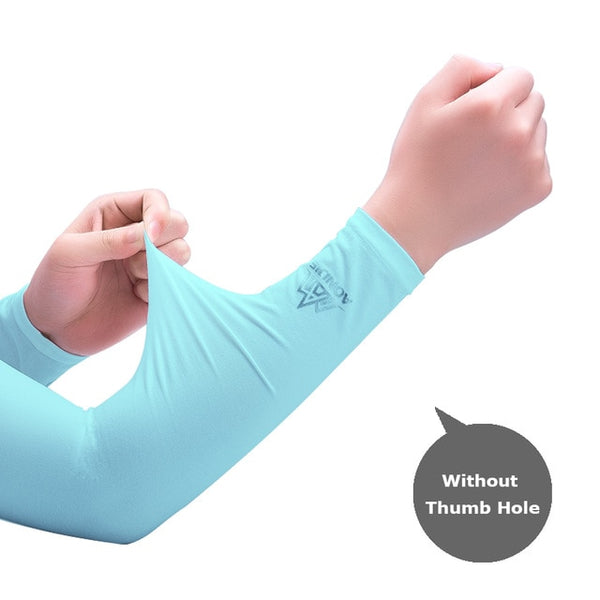 Sun Protection Cooling Arm Sleeve Cover Arm Cooler Warmer For Gloves
