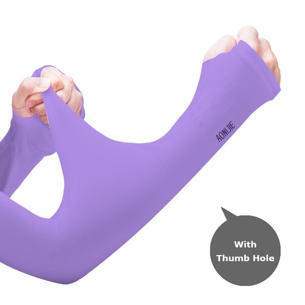 Sun Protection Cooling Arm Sleeve Cover Arm Cooler Warmer For Gloves