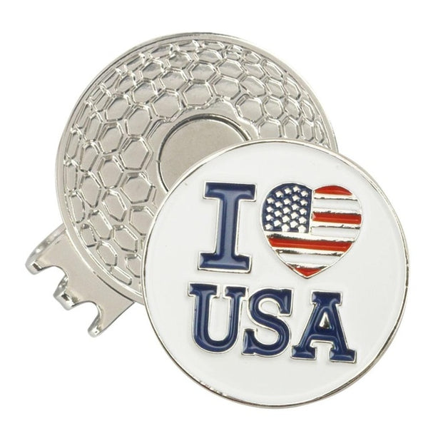 PINMEI Mgnetic Golf Hat Clip Ball Mark Sets1pc Cap Clip with 1pc Golf Marker Golf Accessory Gifts Sets for Lady Children golfers