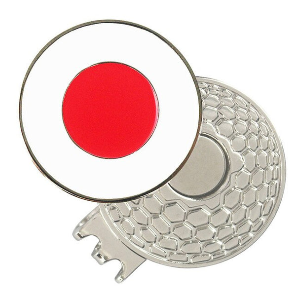 PINMEI Golf Ball Marks with Magnetic Golf Hat Clips Country Flag Golf Makrers(USA eagle Korea Japan UK flag markers) Size 1 inch