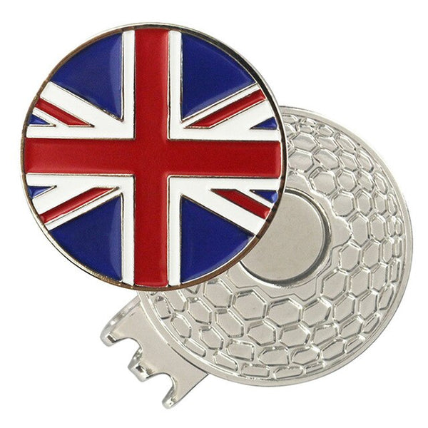 PINMEI Golf Ball Marks with Magnetic Golf Hat Clips Country Flag Golf Makrers(USA eagle Korea Japan UK flag markers) Size 1 inch