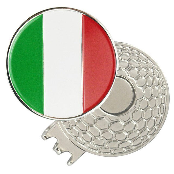 PINMEI Golf Ball Marks with Magnetic Golf Hat Clips Country Flag Golf Makrers(USA eagle Korea Japan UK flag markers) Size 1 inch