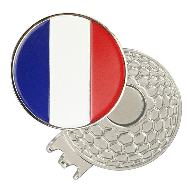 PINMEI Golf Ball Marks with Magnetic Golf Hat Clips Country Flag Golf Makrers(USA eagle Korea Japan UK flag markers) Size 1 inch