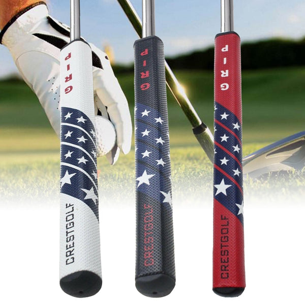 Star Printed Non Slip Golf Grip Abrasion Resistant Anti Skid Accessories Shockproof Putter Training Faux Leather Club Outdoor