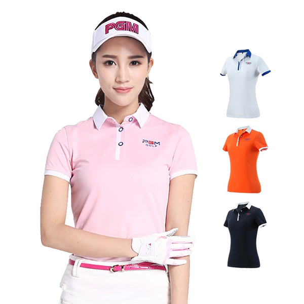 2019 Golf T-shirts for Women Summer Outdoor Sport Clothes Soft Viscose Shirt