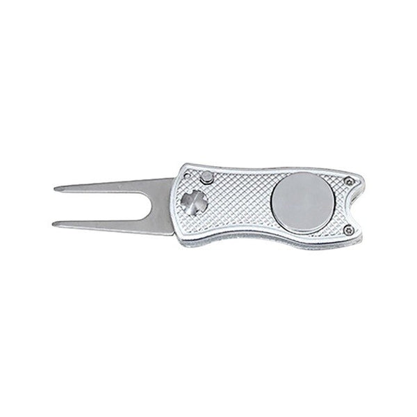 New Foldable Golf Pitchfork Putting Green Fork Golf Training Aids Pitch Alloy Tool Stainless Steel Golf Divot Repair Tool
