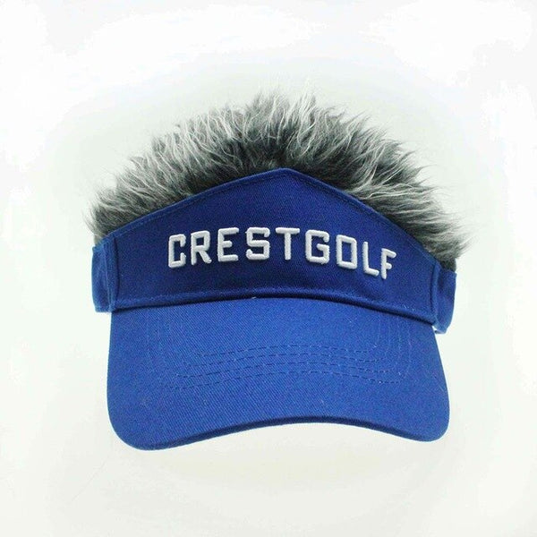 Adjustable Fake Hair Golf Cap Men Hat Wig/ Hair Golf