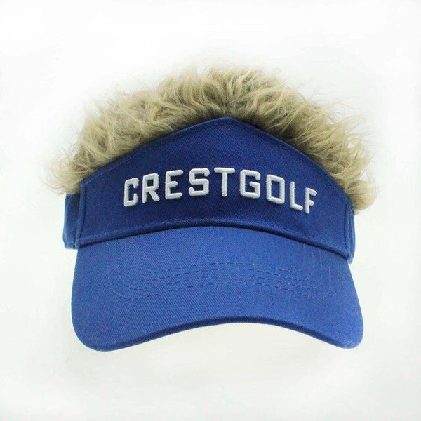 Adjustable Fake Hair Golf Cap Men Hat Wig/ Hair Golf