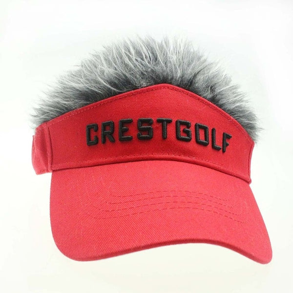 Adjustable Fake Hair Golf Cap Men Hat Wig/ Hair Golf