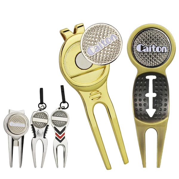 Golf Divot Repair Tool Pitch Groove Cleaner Golf Pitchfork Putting