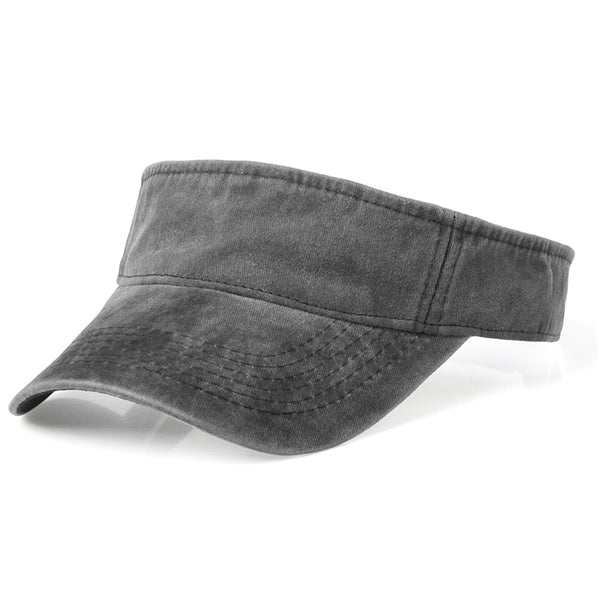 Summer Outdoor Sport Top Air Caps for Men Women Washed denim Visor Cap