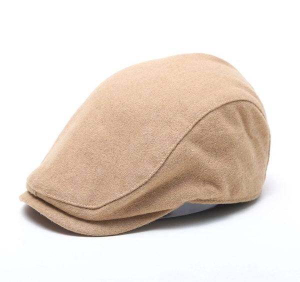 Men British Style Octagonal Hats Winter Wool Hat Gatsby Cap Ivy Hat Golf  Caps
