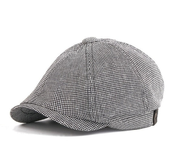 Men British Style Octagonal Hats Winter Wool Hat Gatsby Cap Ivy Hat Golf  Caps