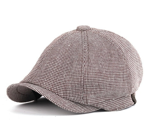 Men British Style Octagonal Hats Winter Wool Hat Gatsby Cap Ivy Hat Golf  Caps
